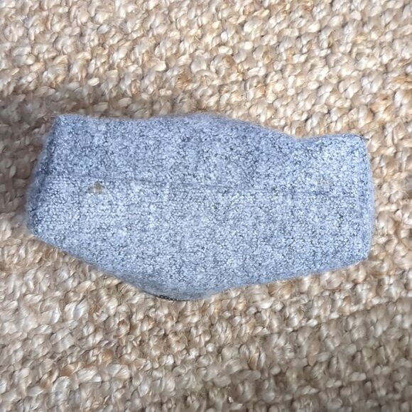 Urban Outfitters Collective  Gray Wool Blend Clutch Make up Purse - Picture 7 of 7